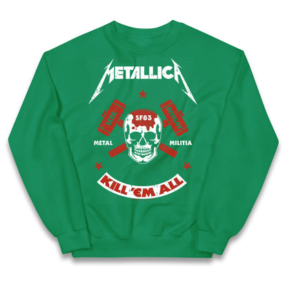 Metallica Seek Destroy Kids Jumper