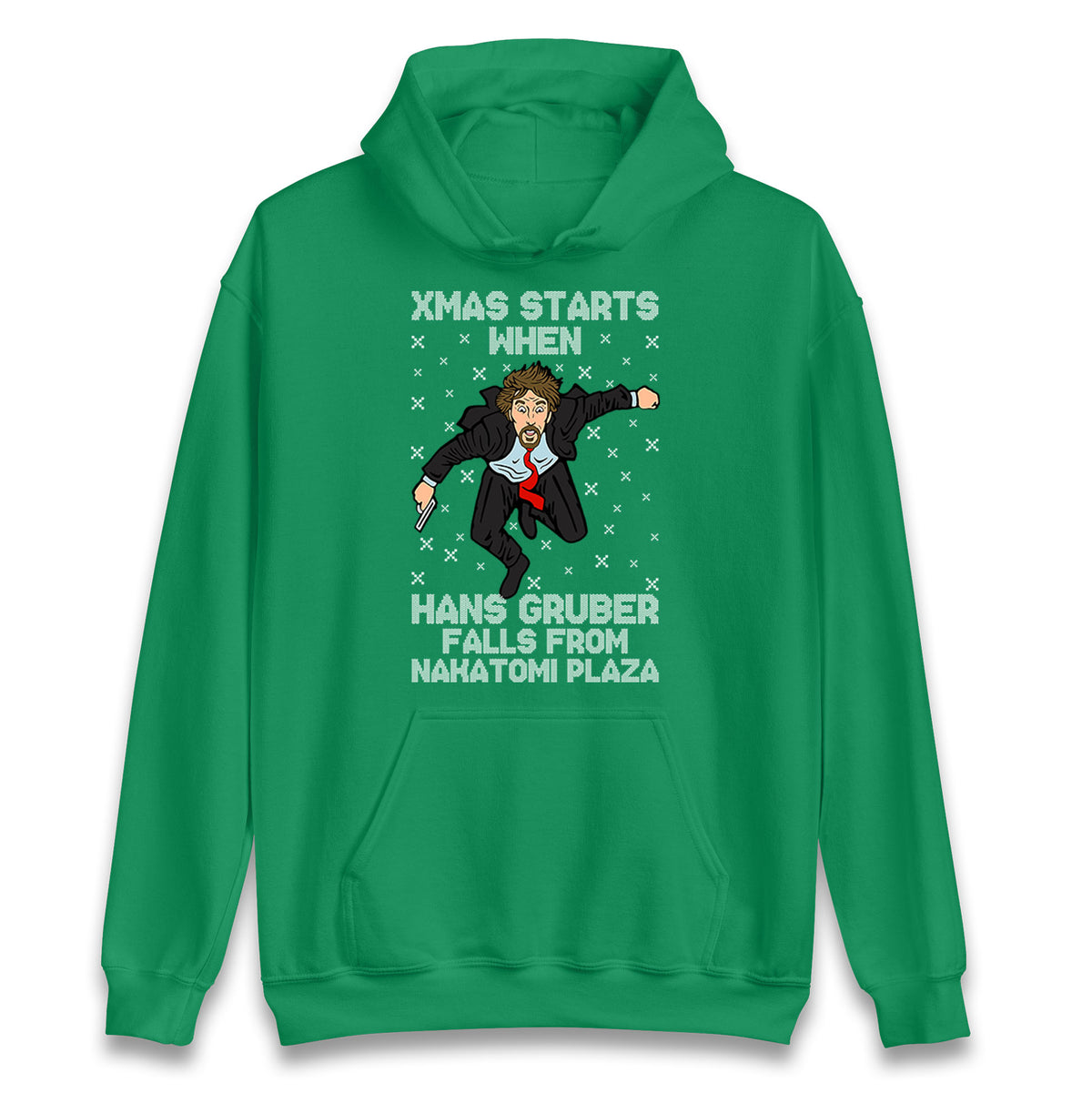 hans gruber falling hoodie
