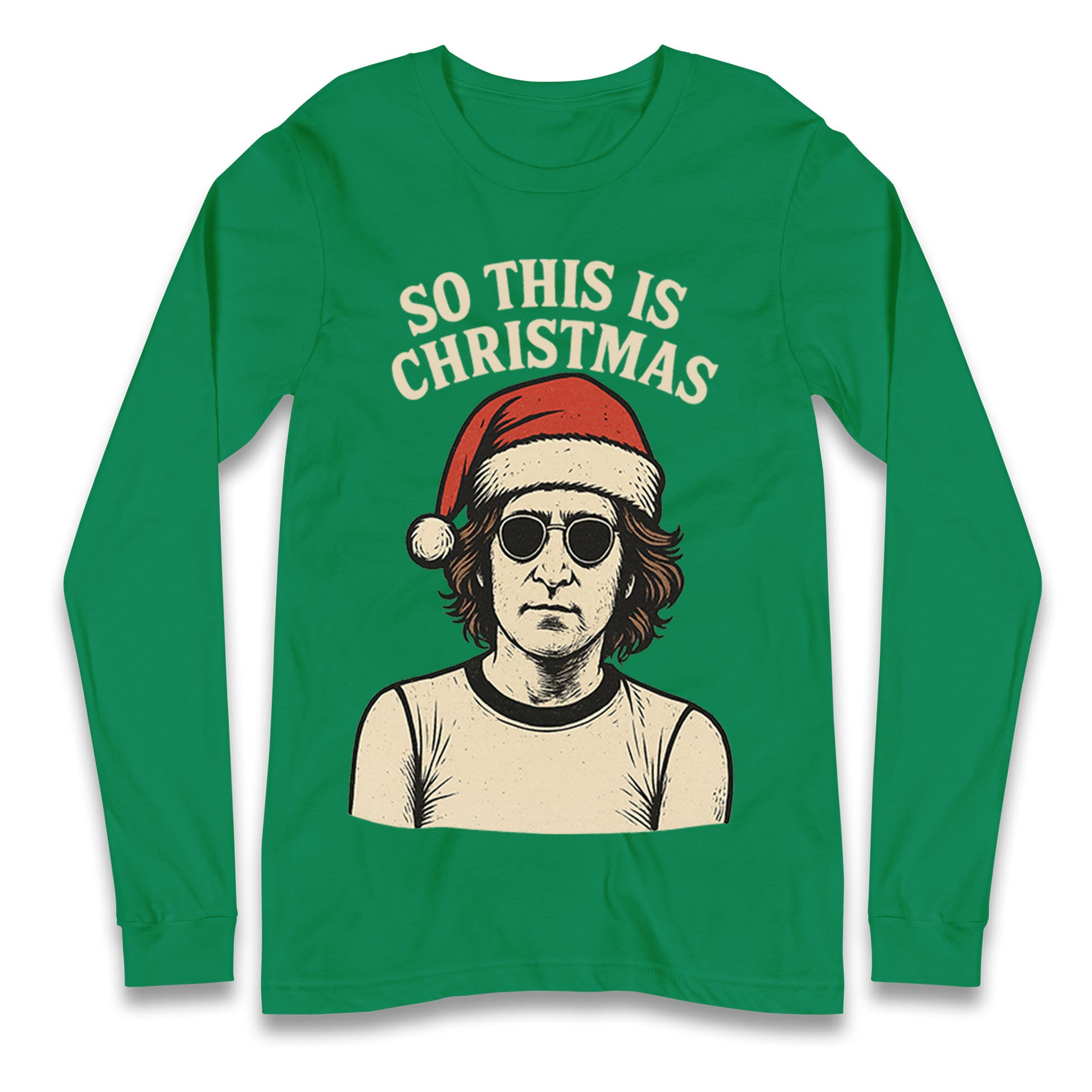 Christmas John Lennon Christmas Longsleeve T Shirt