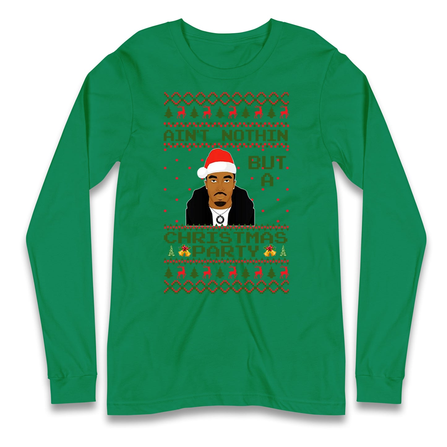 tupac shakur christmas long sleeve t shirt