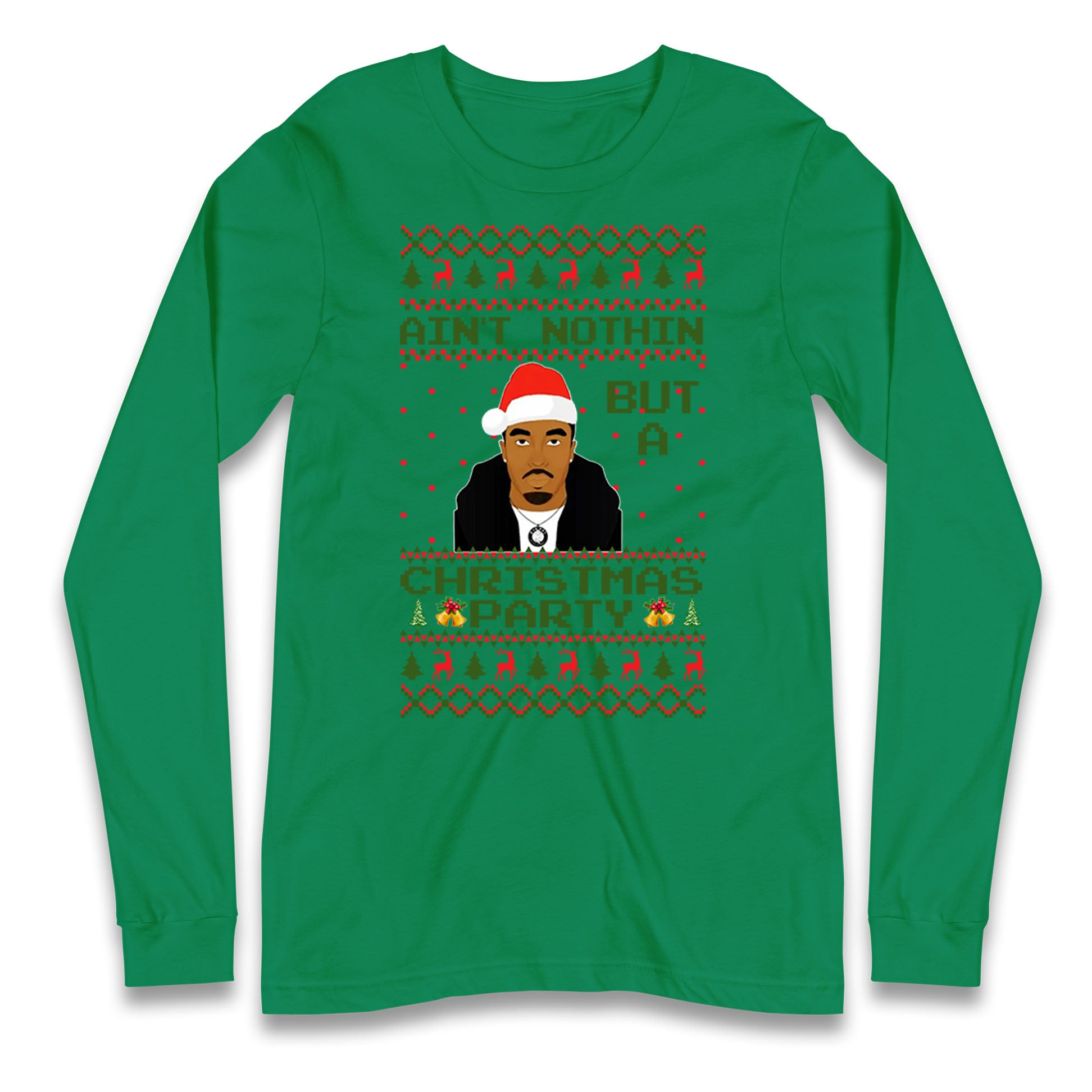 tupac shakur christmas long sleeve t shirt