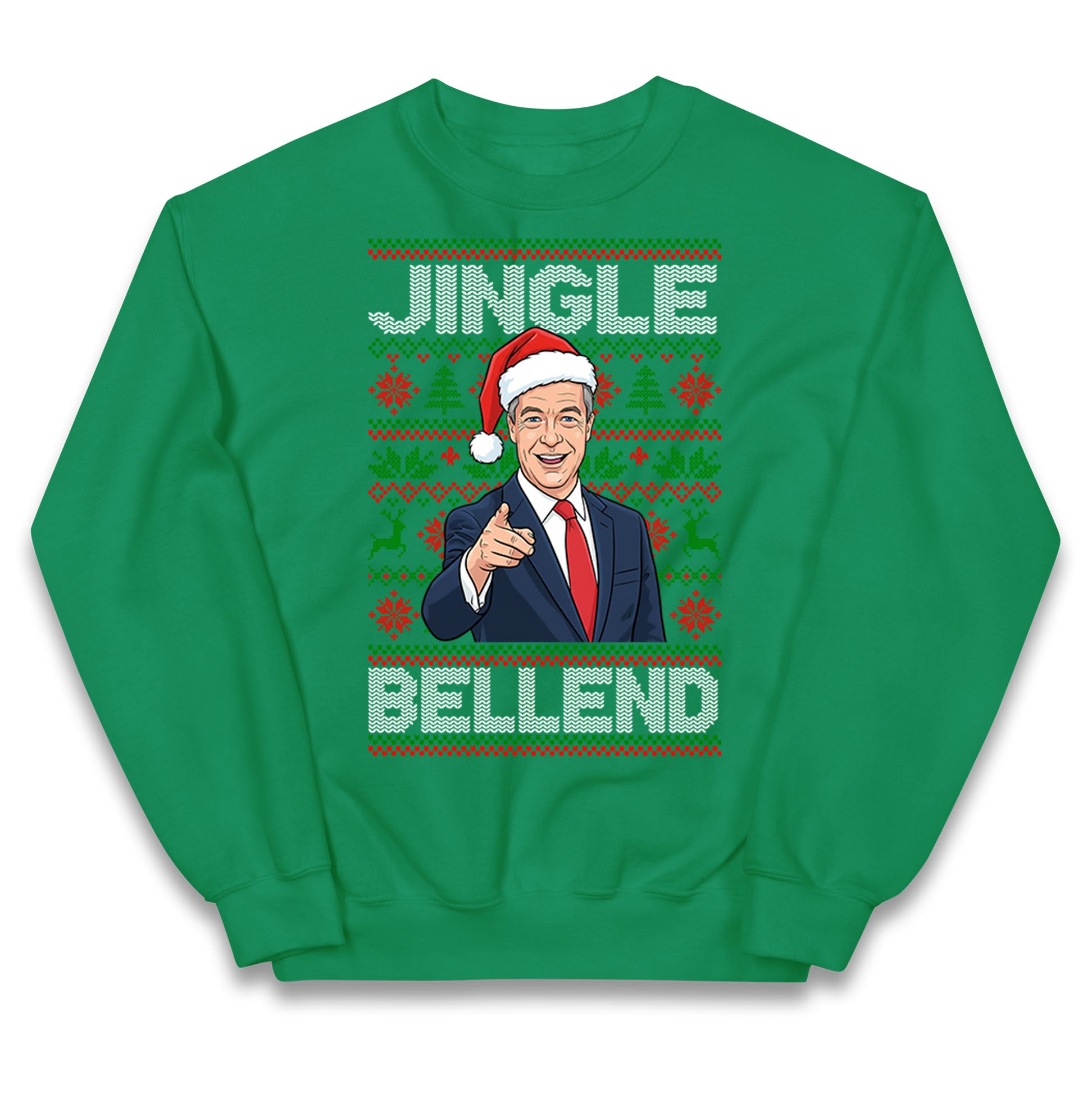 Nigel Farage Christmas Kids Jumper