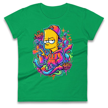 Bart Simpson Ladies T Shirt 