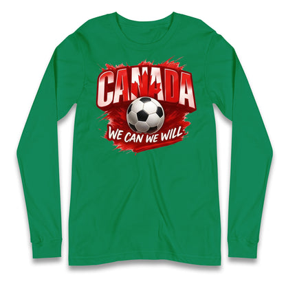 Canada Retro World Cup Longsleeve T Shirt 
