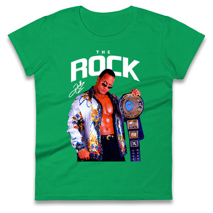 The Rock Dwayne Johnson Ladies T Shirt