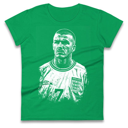 Bavid Beckham England Ladies T Shirt