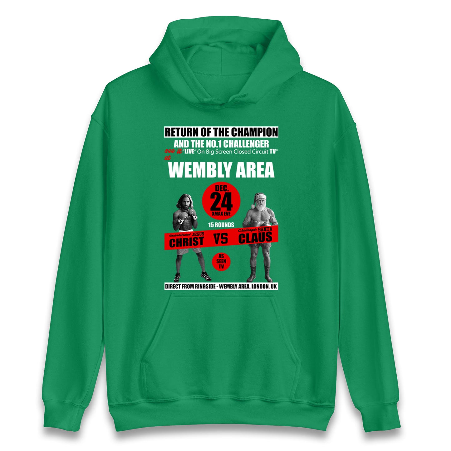 Jesus Christ Vs Santa Claus Hoodie