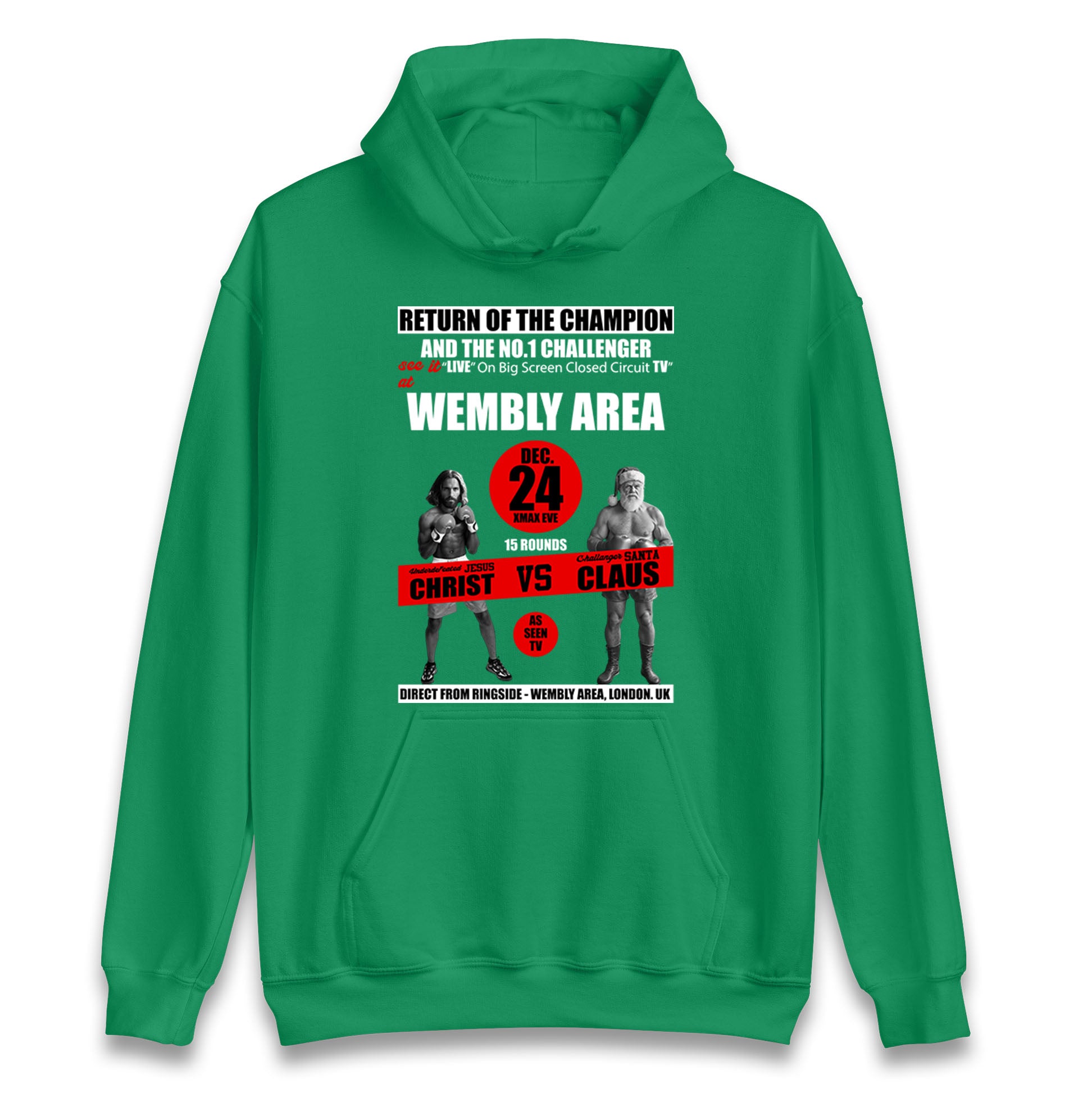 Jesus Christ Vs Santa Claus Hoodie