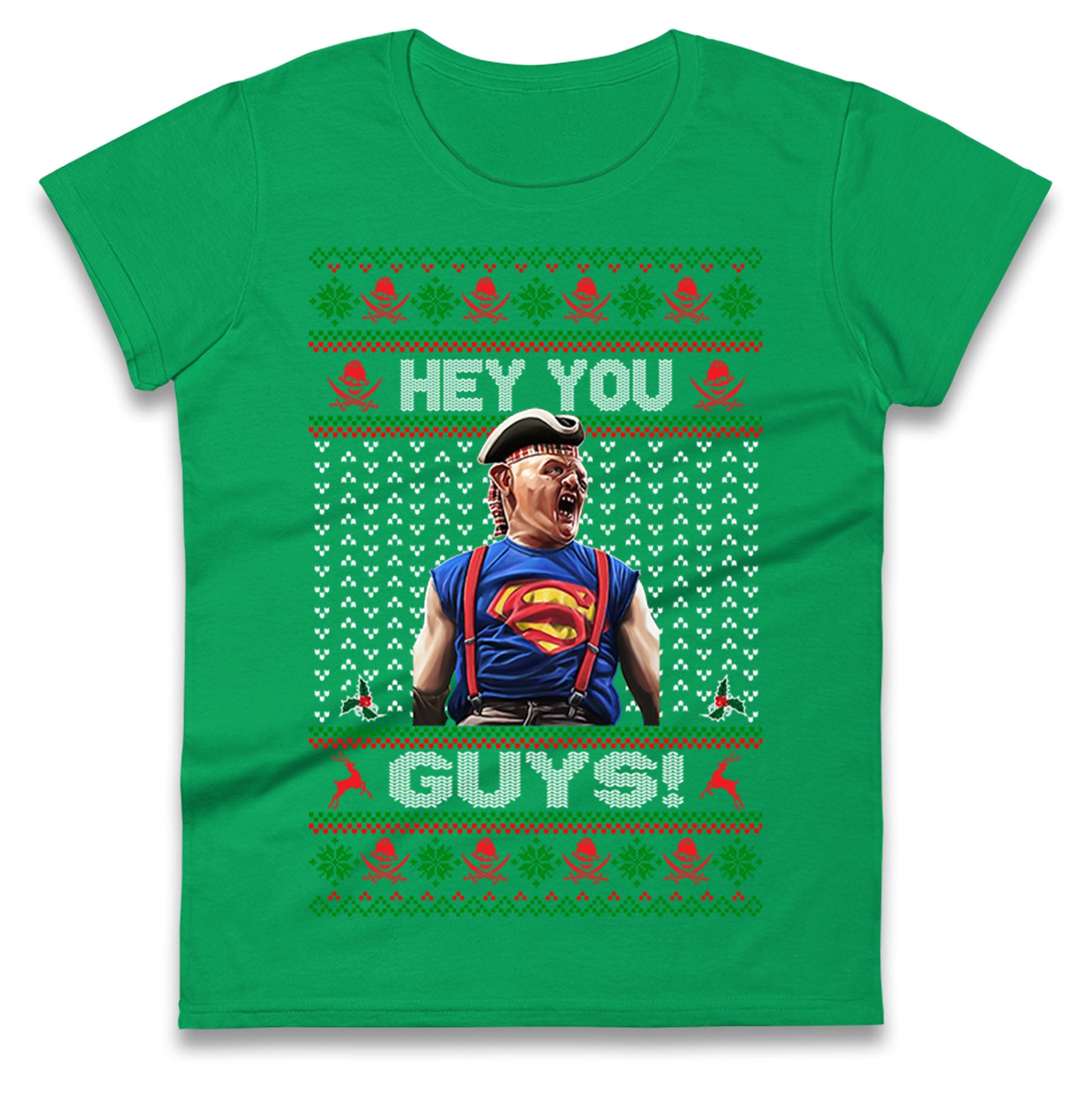 Goonies Sloth Christmas Ladies T Shirt