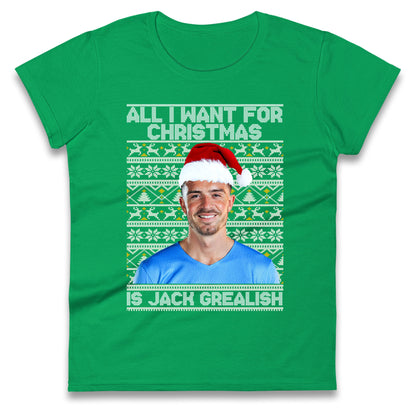 jack grealish christmas womens t shirt