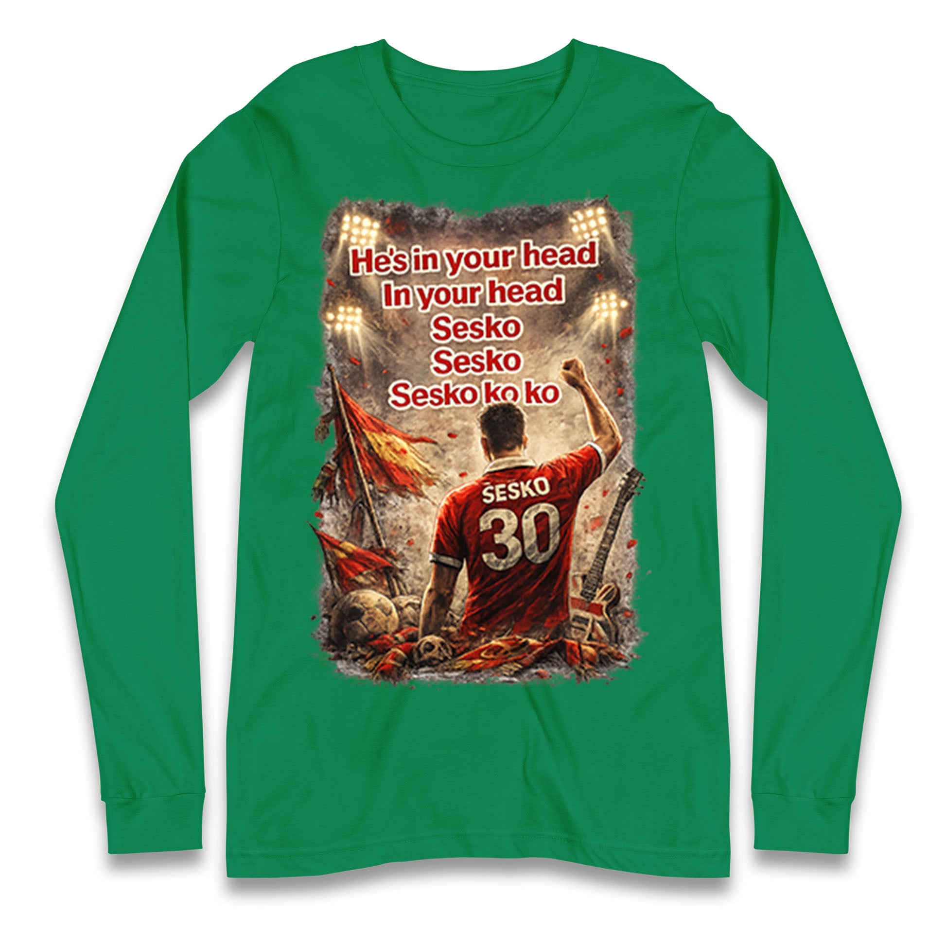 He's in Your Head in Your Head Sesko Sesko Sesko ko ko Longsleeve T Shirt