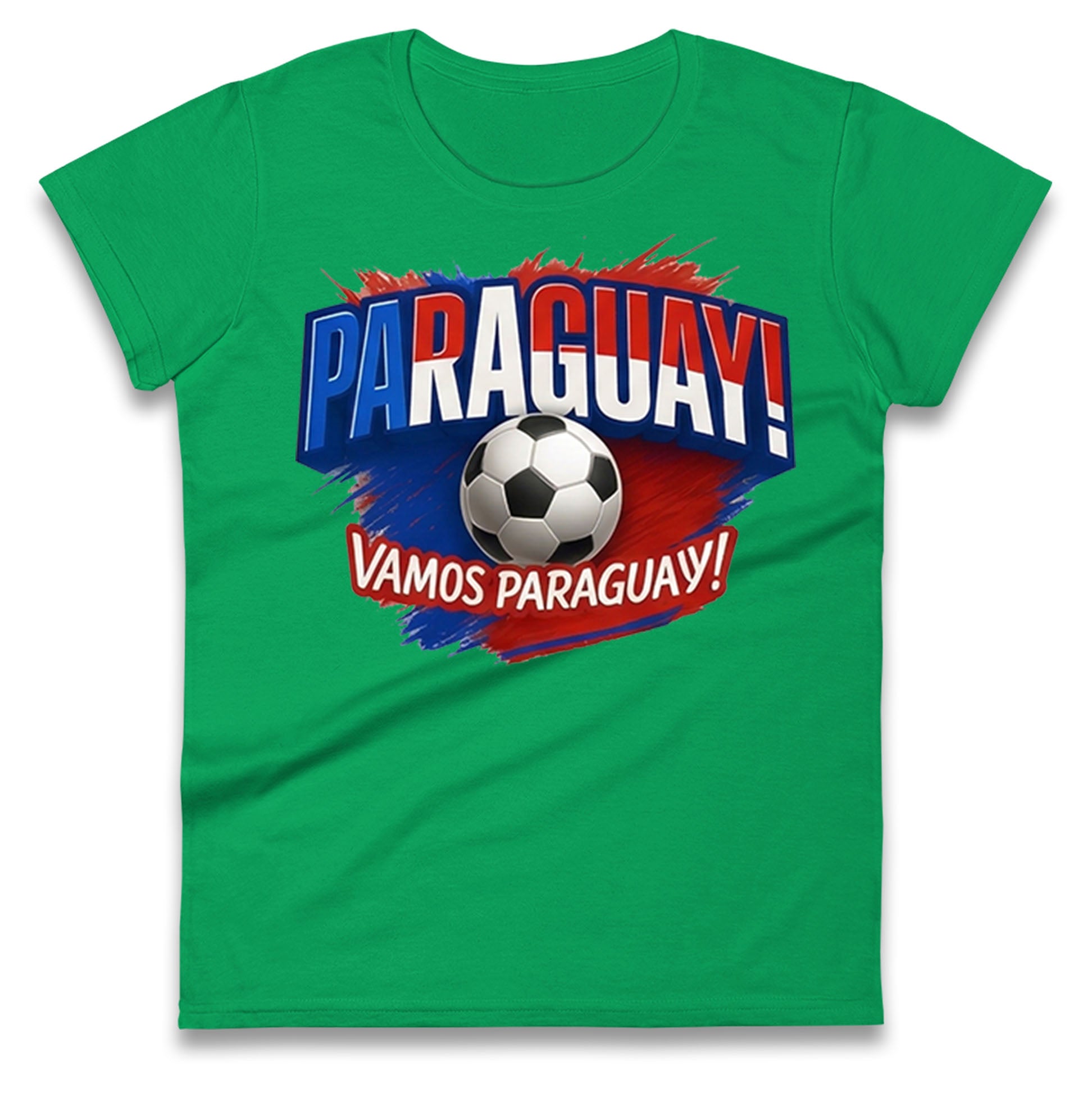 Paraguay Retro World Cup Ladies T Shirt 