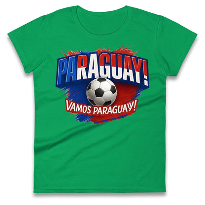 Paraguay Retro World Cup Ladies T Shirt 