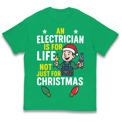 Electrician Christmas Kids T Shirt