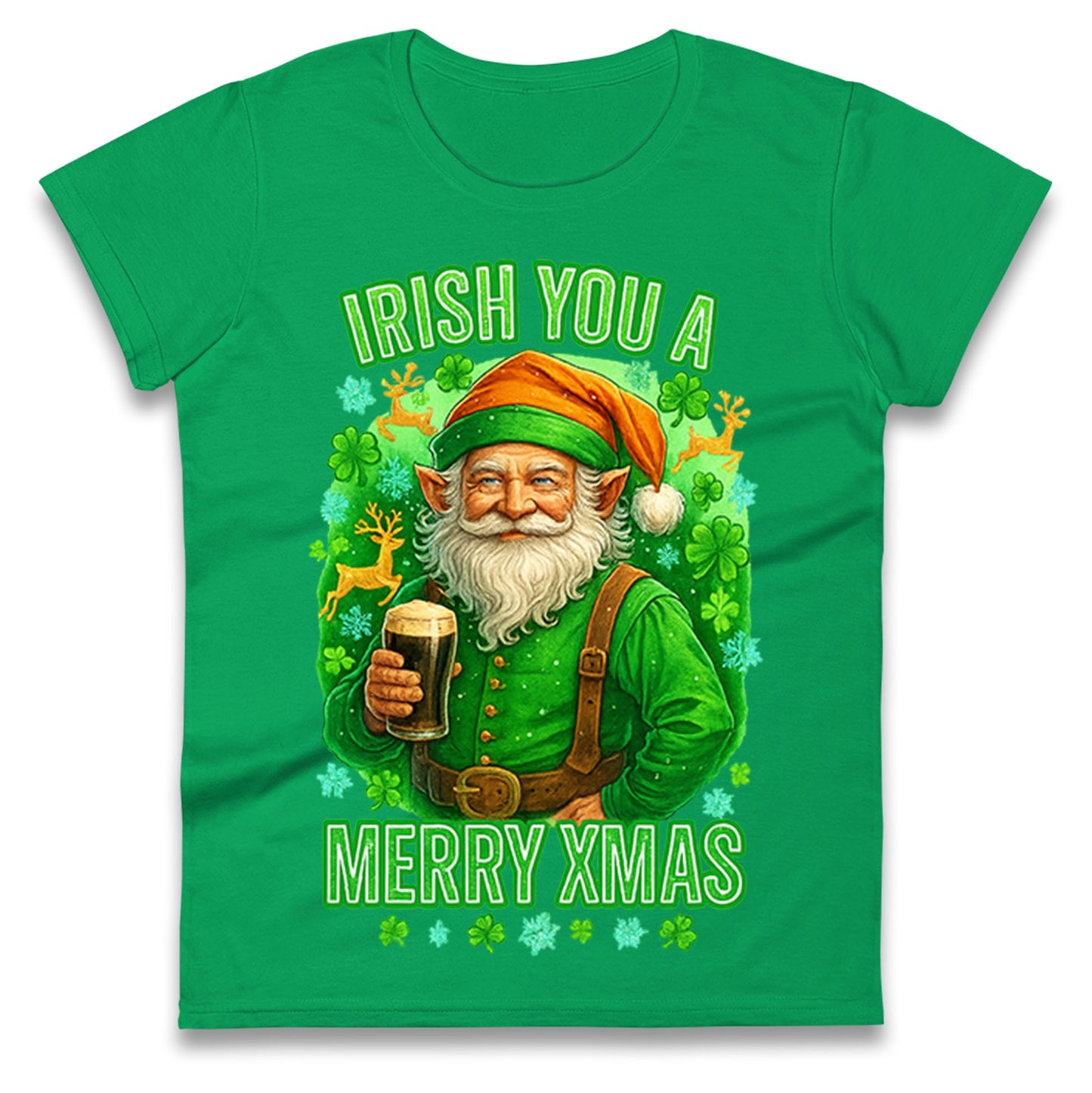 Irish Christmas Ladies T Shirt