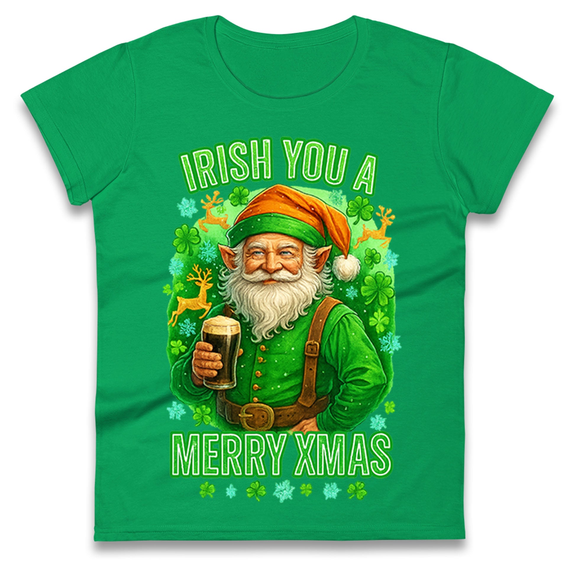 Irish Christmas Ladies T Shirt