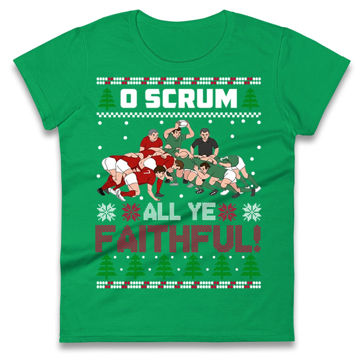 O Come All ye Faithfull Ladies T Shirt 