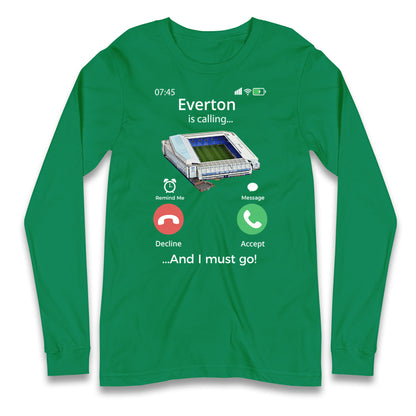 everton long sleeve jersey