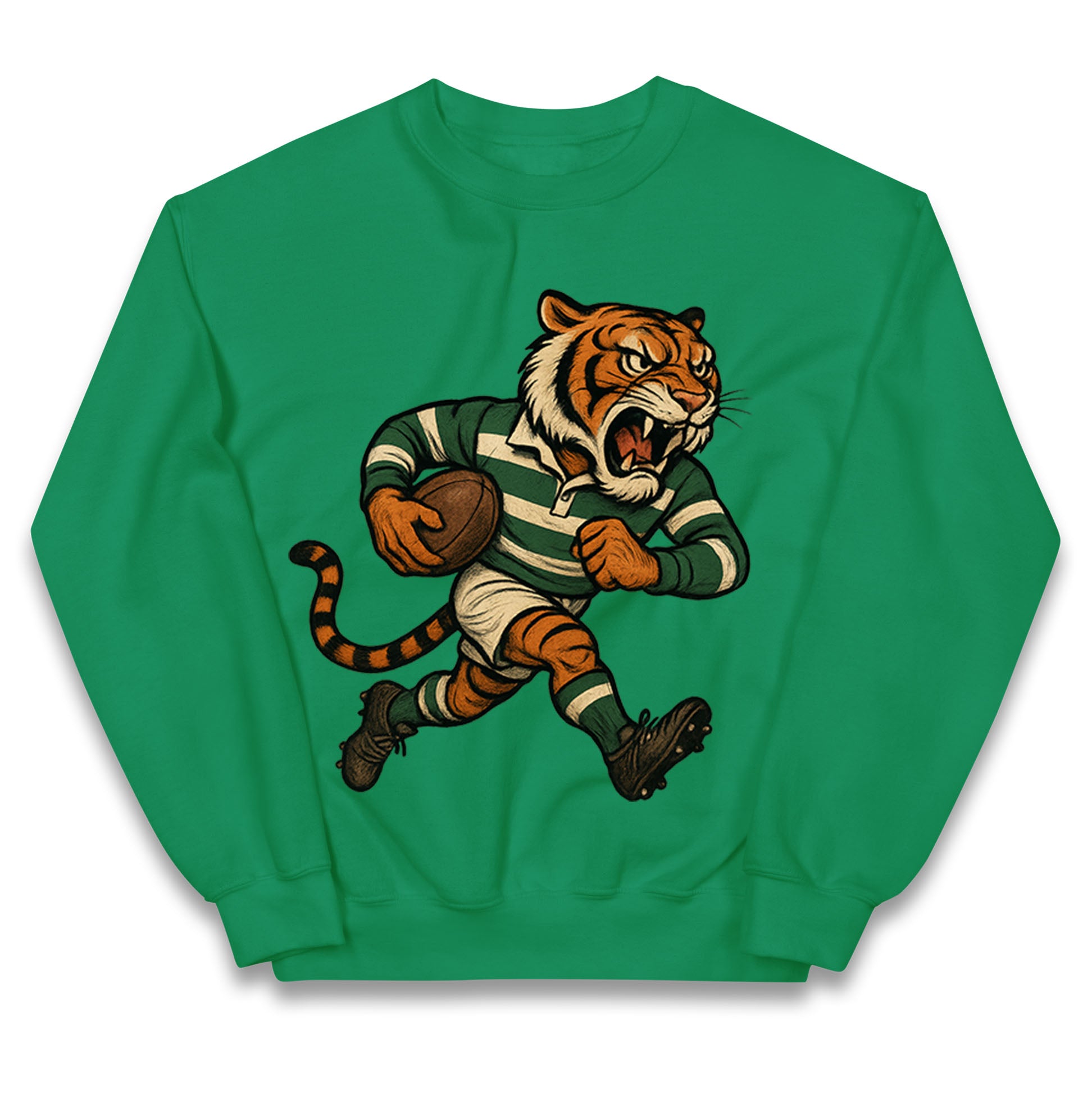 Retro Leicester Tigers Rugby Union Kids Jumper