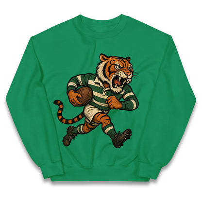 Retro Leicester Tigers Rugby Union Kids Jumper