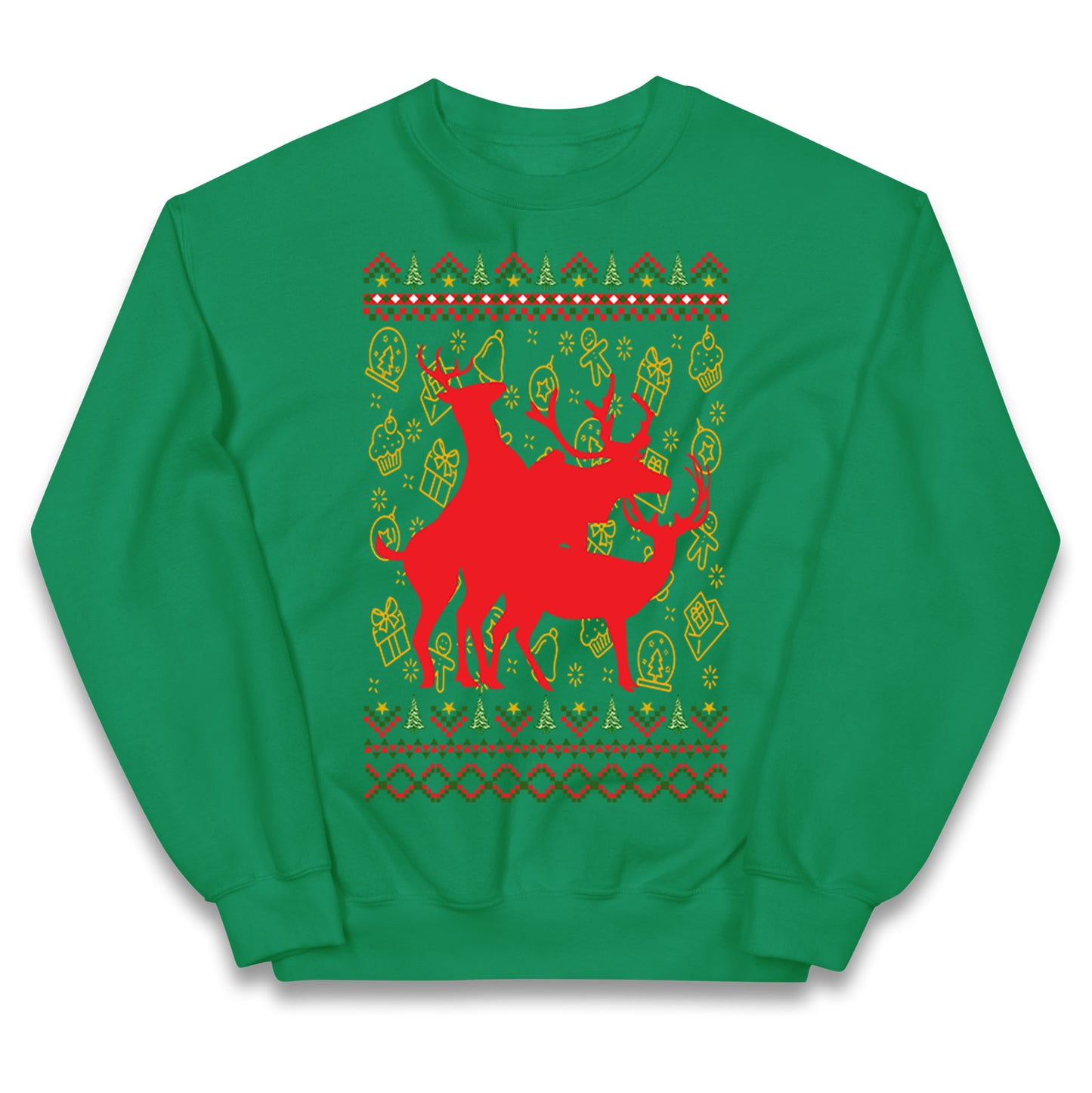 Reindeer Making Fun Christmas Jumper