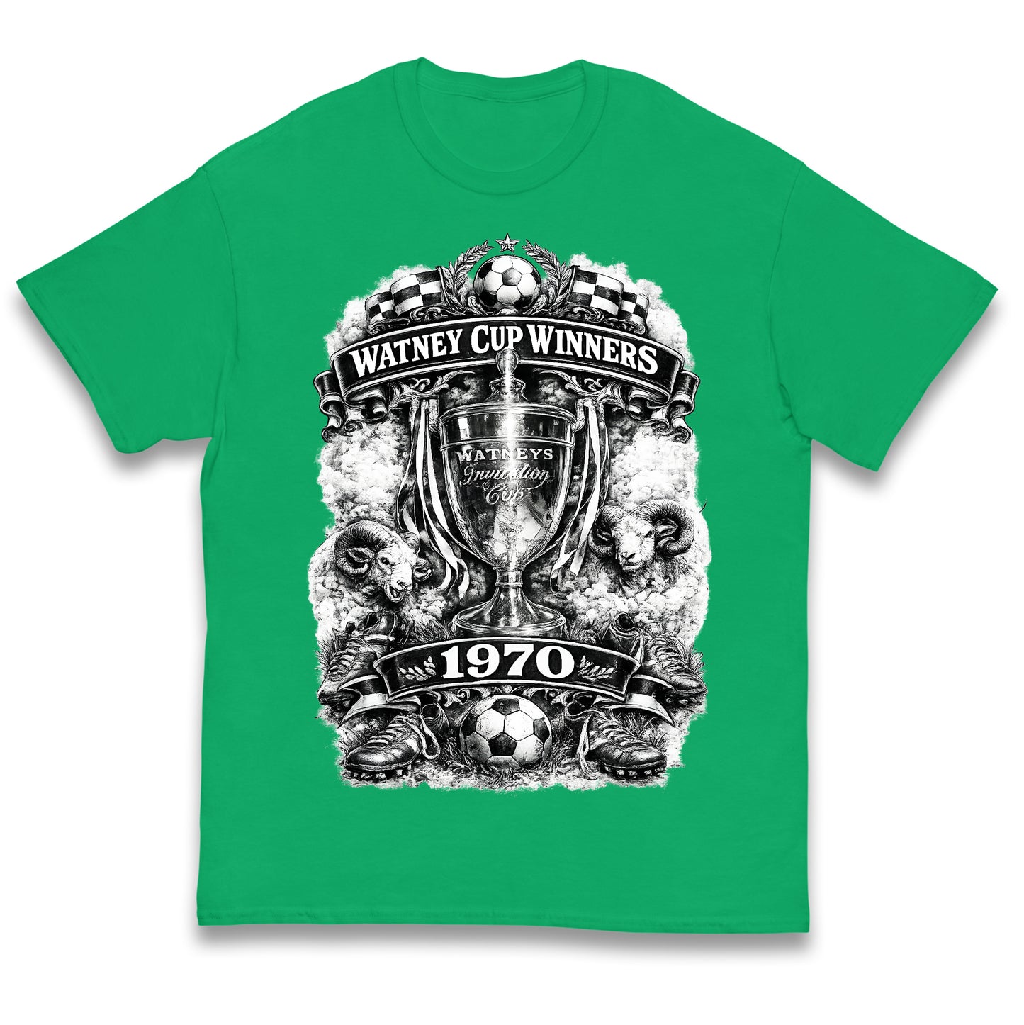 Retro Derby Watney Cup Winners 1970 Kids T Shirt