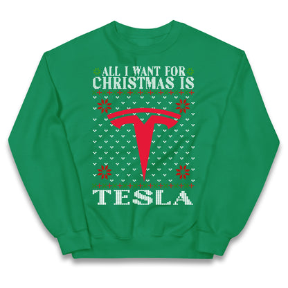 tesla christmas jumper