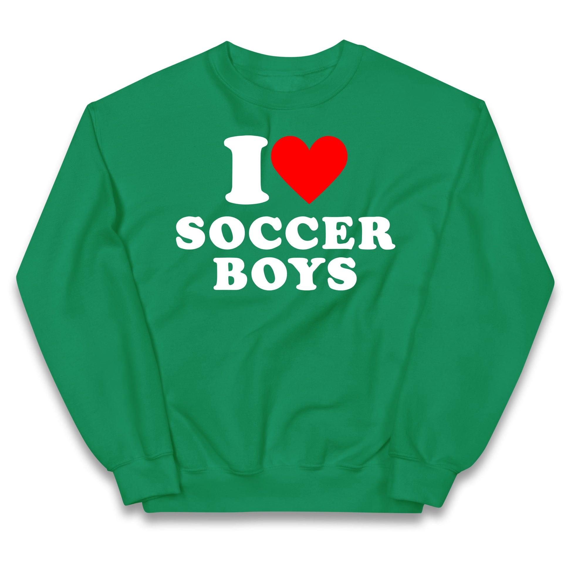 I Love Soccer Boys Kids Jumper