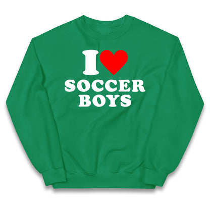 I Love Soccer Boys Kids Jumper
