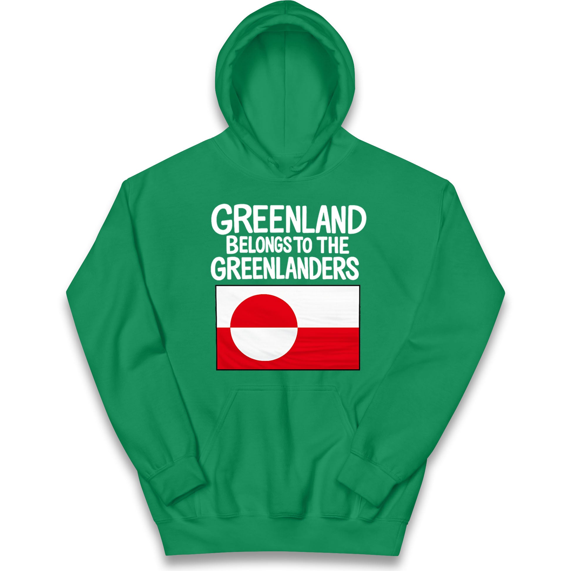 Greenland Belongs To The Greenlanders Kids Hoodie 