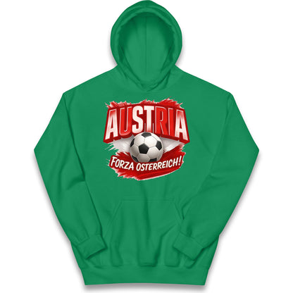 Austria Retro World Cup Kids Hoodie