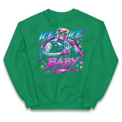 Donald Trump Ice Ice Baby Kids Jumper