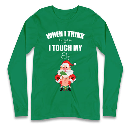Santa Elf Christmas Longsleeve T Shirt