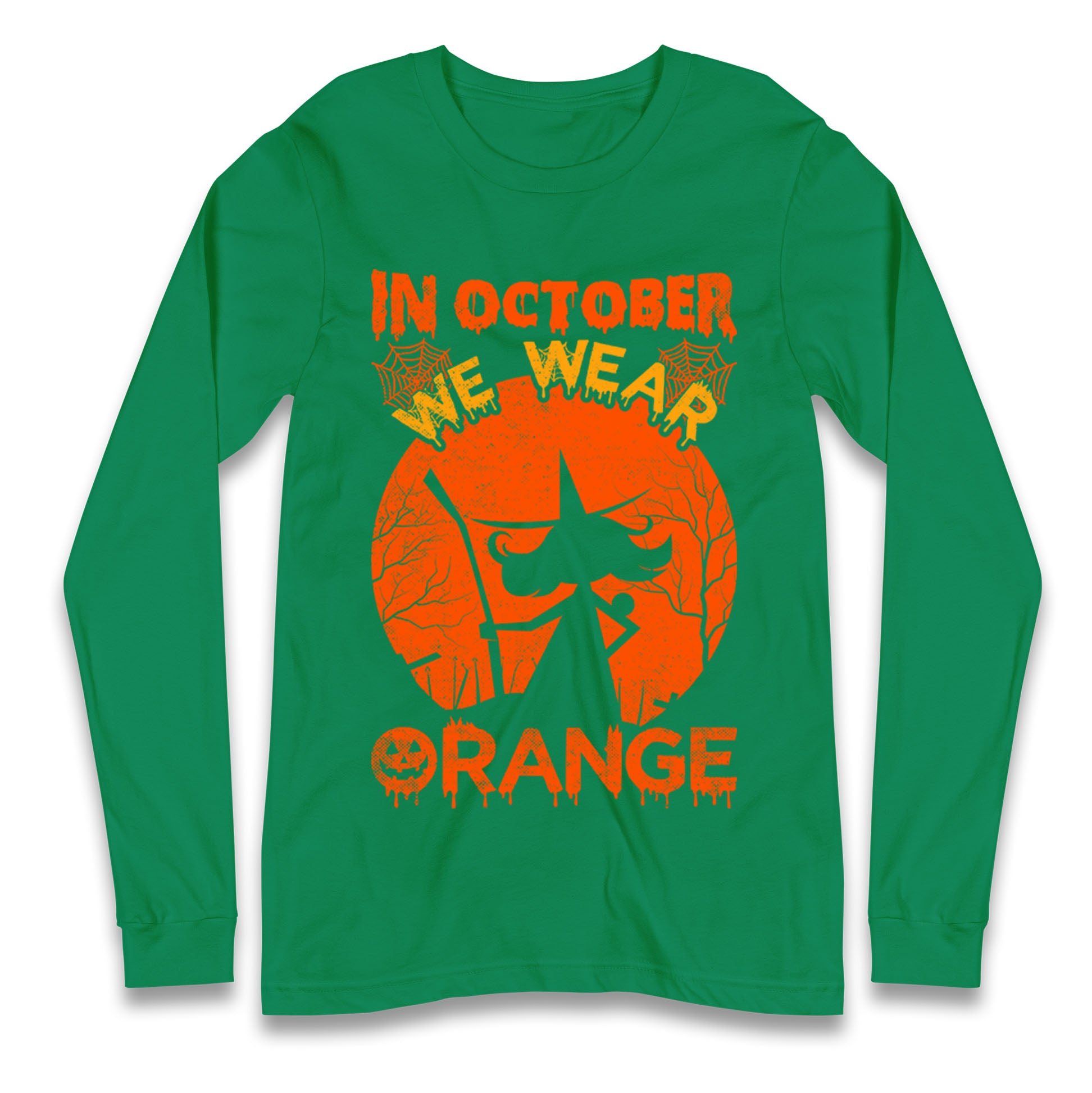 In October We Wear Orange Halloween T Shirt
