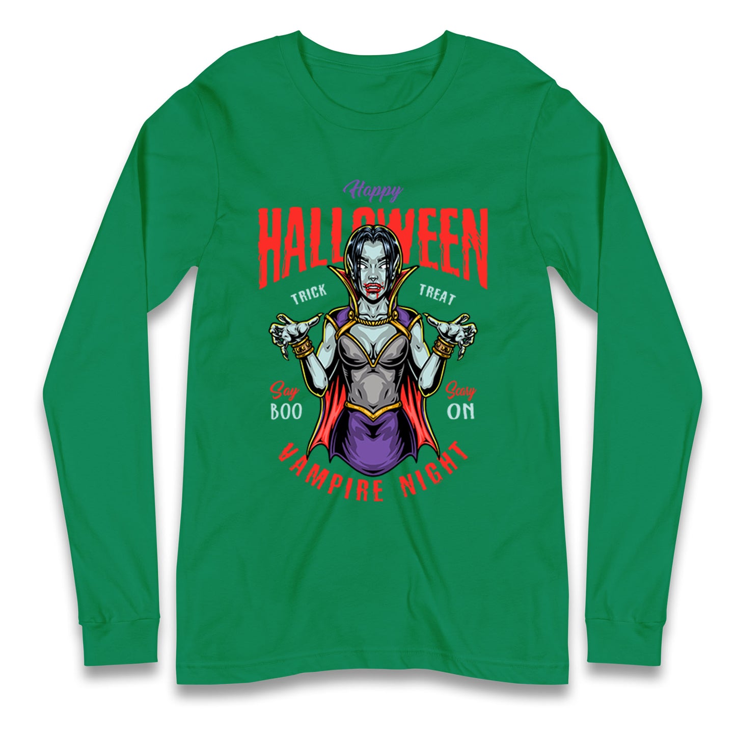 Halloween Vampire Longsleeve T Shirt