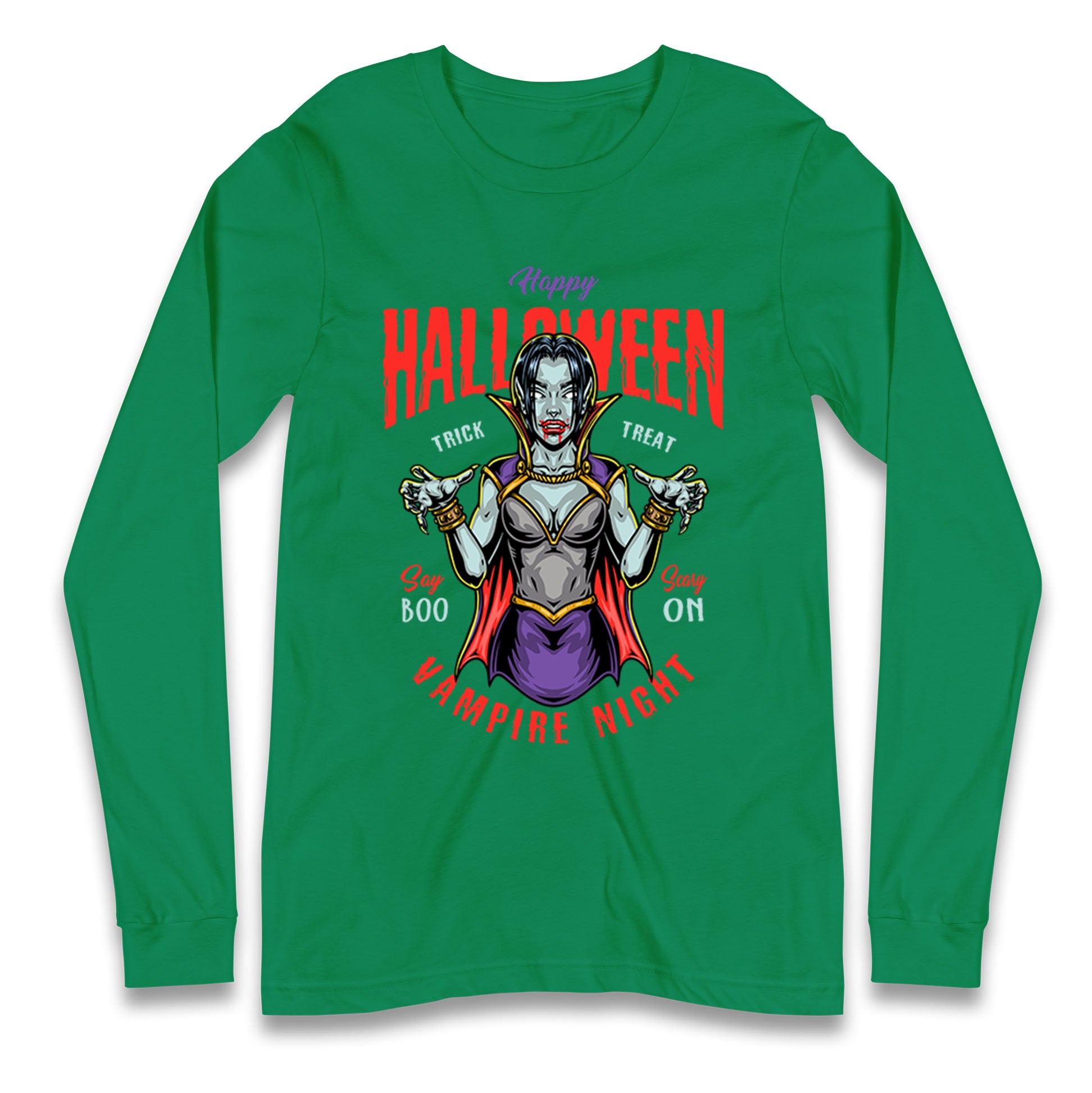 Halloween Vampire Longsleeve T Shirt