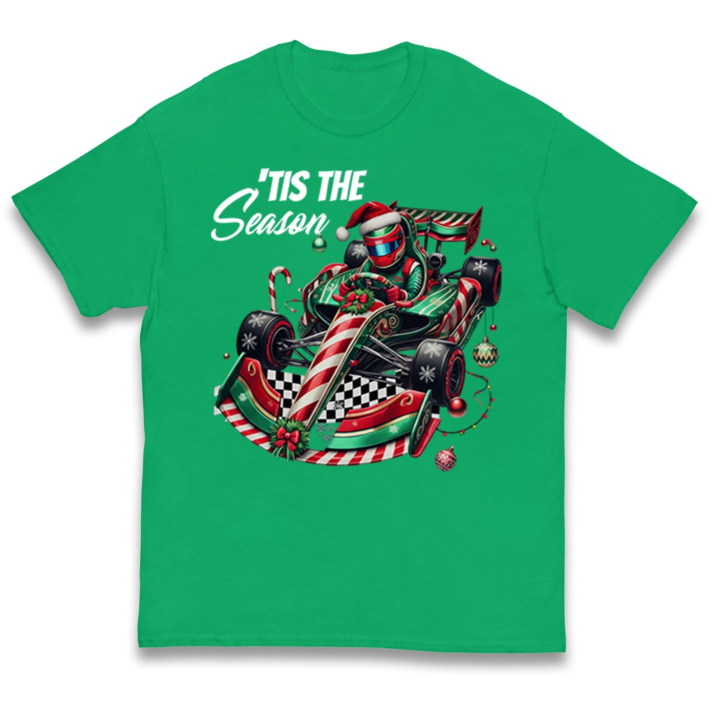 F1 Karting Tis The Season Christmas Kids T Shirt