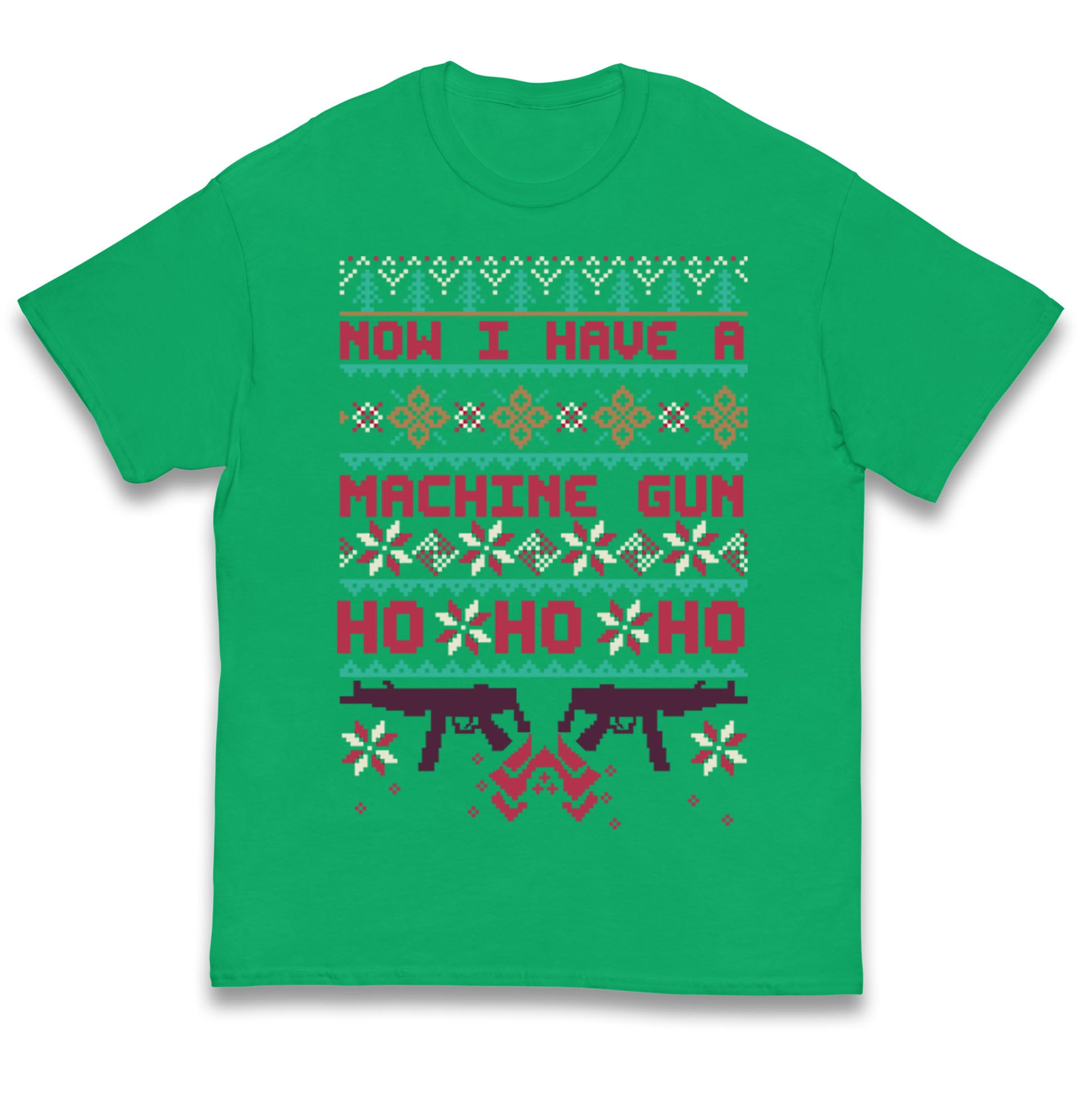 Now I Have A Machine Gun Christmas Kids T Shirt
