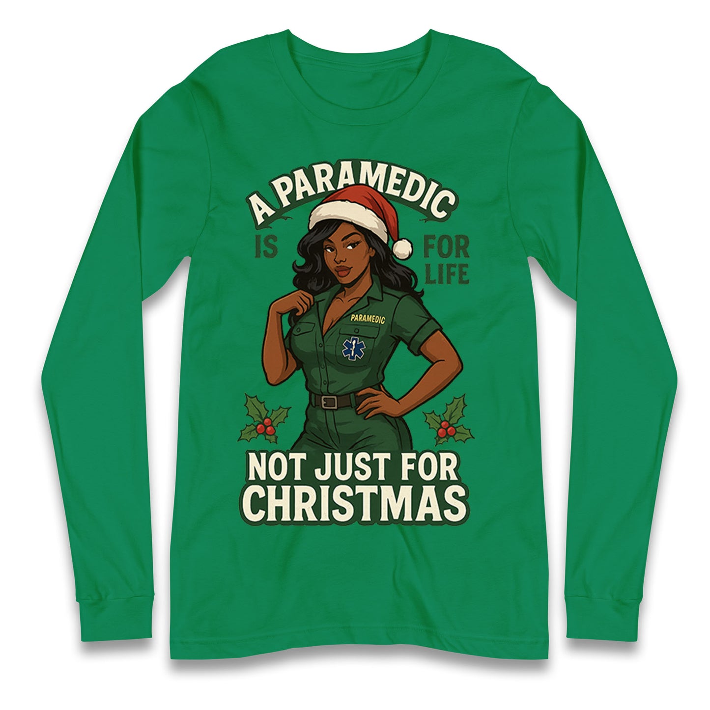 Paramedic Xmas Longsleeve T Shirt
