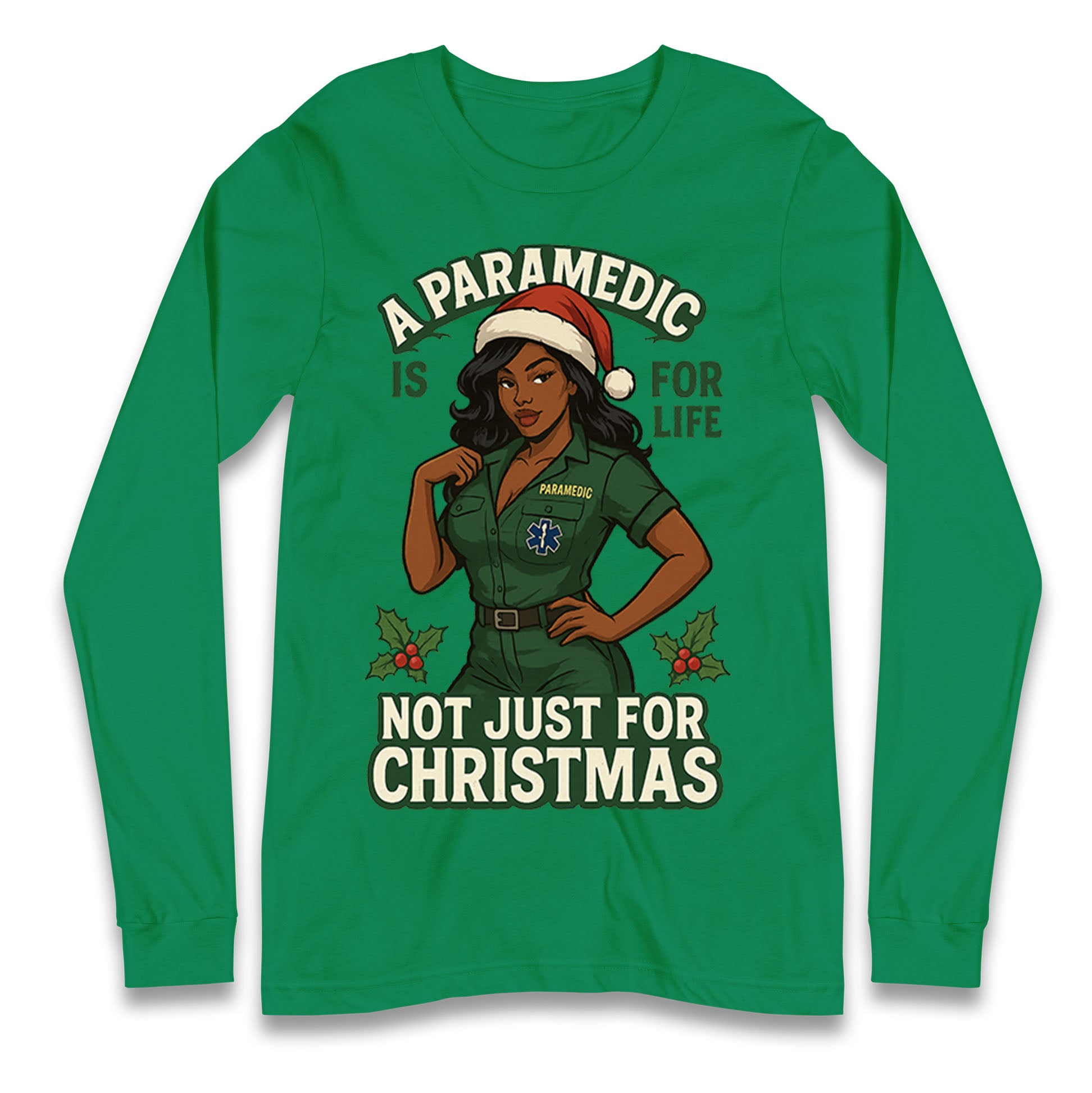 Paramedic Xmas Longsleeve T Shirt