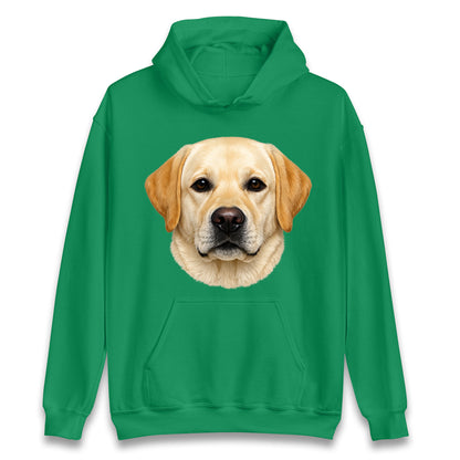 Labrador Dog Face Hoodie