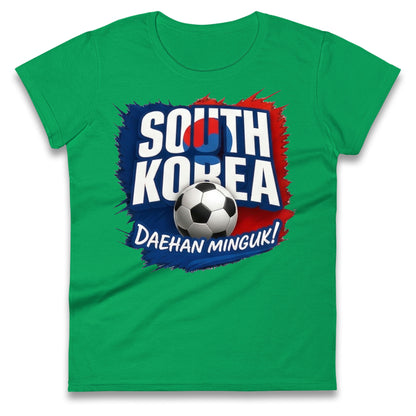 South Korea Football Ladies T Shirt