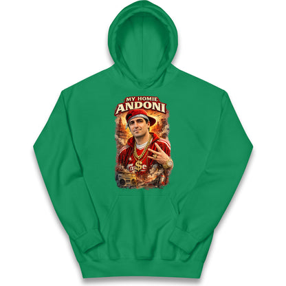 My Homie Andoni Iraola Liverpool Football Kids Hoodie