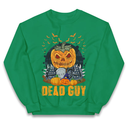 Scary Pumpkin Dead Guy Halloween Jumper
