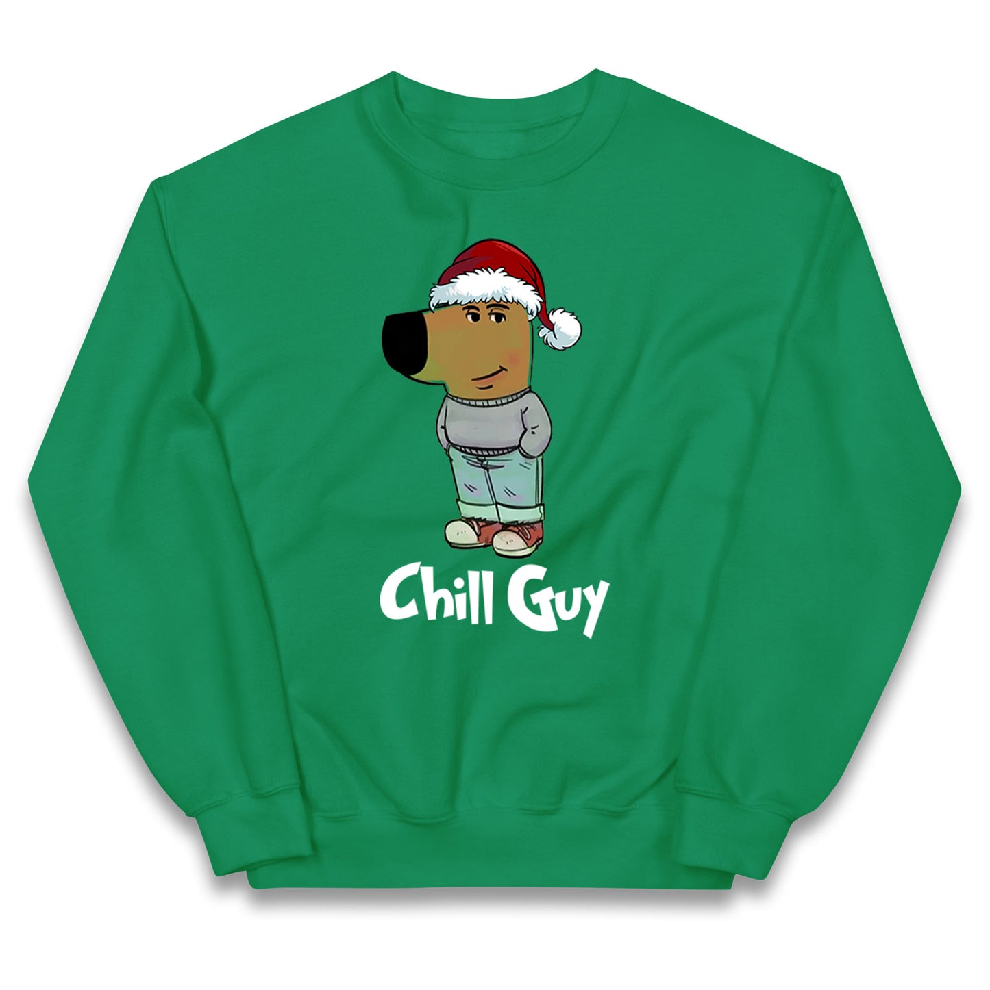 chill guy christmas jumper