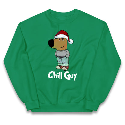 chill guy christmas jumper