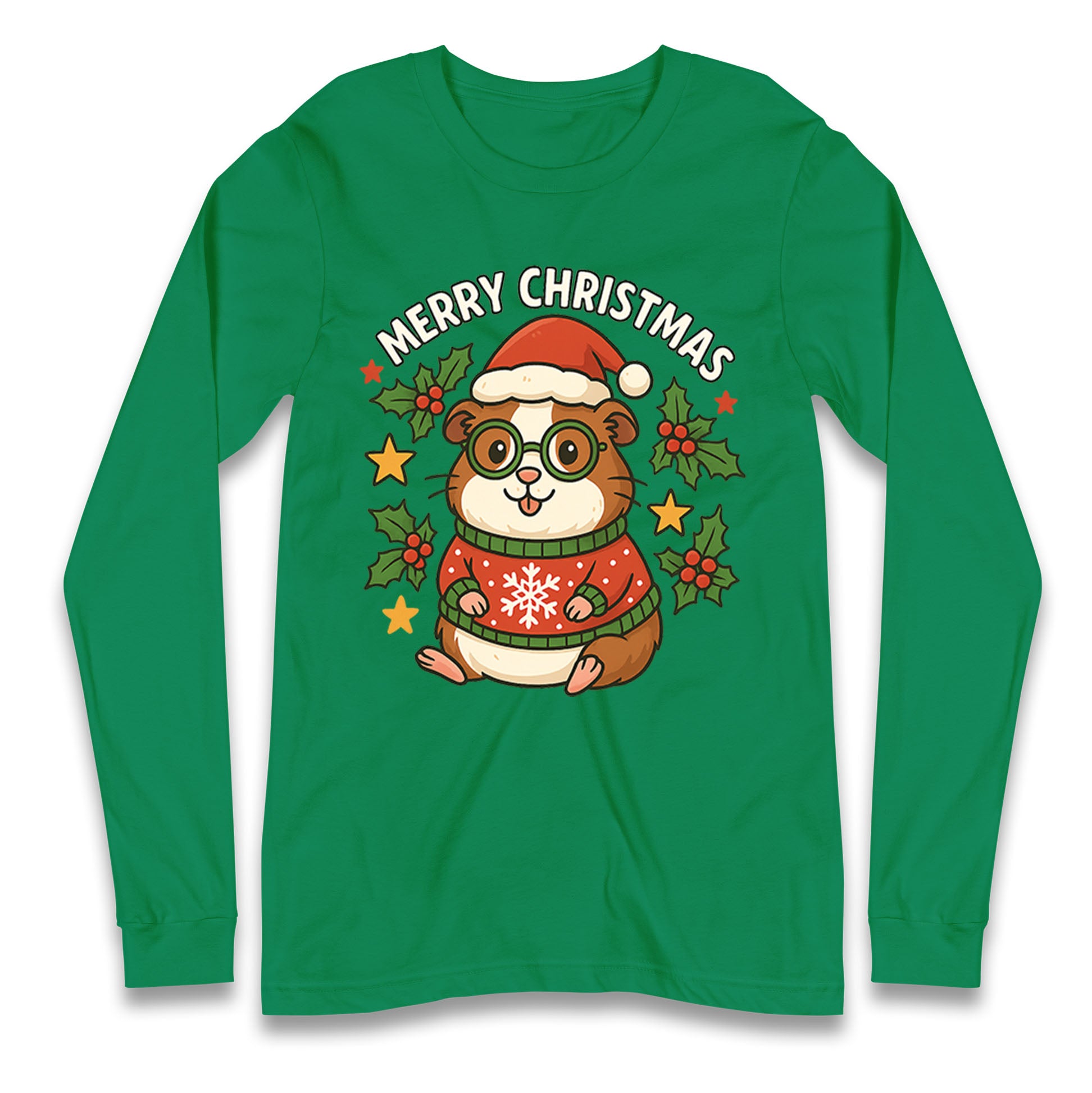 Guinea Pig Christmas Longsleeve T Shirt