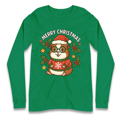 Guinea Pig Christmas Longsleeve T Shirt