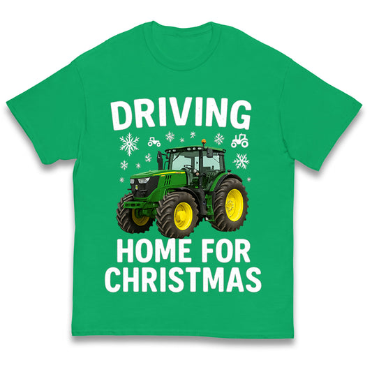 John Deere Tractor Christmas Kids T Shirt