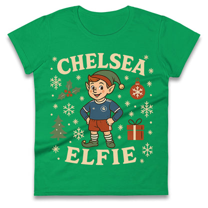 Chelsea FC Christmas Ladies T Shirt